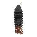 Crochet Hair - #1BT/30 Deep Wave Human Hair