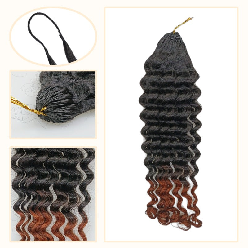 Crochet Hair - #1BT/30 Deep Wave Human Hair