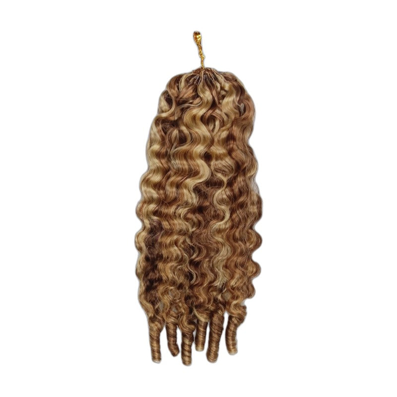 Crochet Hair - #4/27/30 French Curly Human Hair